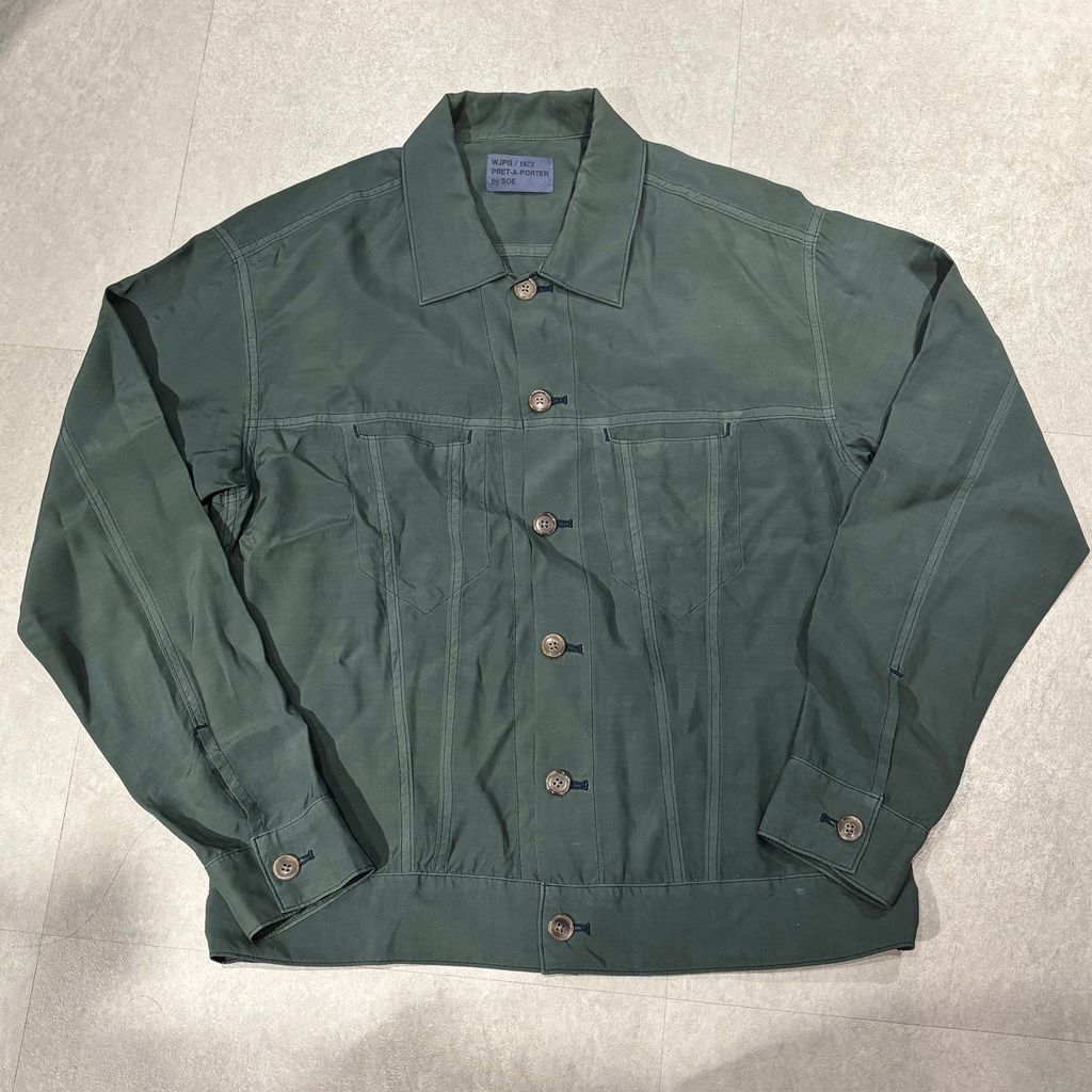 数回着3.5万 20S wjk　リメイク シャツ ジャケット 開襟シャツ 頂点に君臨するセバスチャン – ボリス雑貨店
