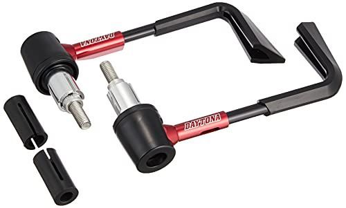 レッド デイトナ バイク用 レバーガード 汎用ハンドル内径φ14-19適合 左右セット レッド 92451