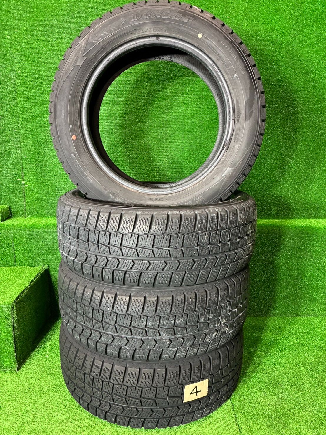 DUNLOP WINTERMAXX WM02 205/55R16 22年製 16インチ 冬タイヤ 2本