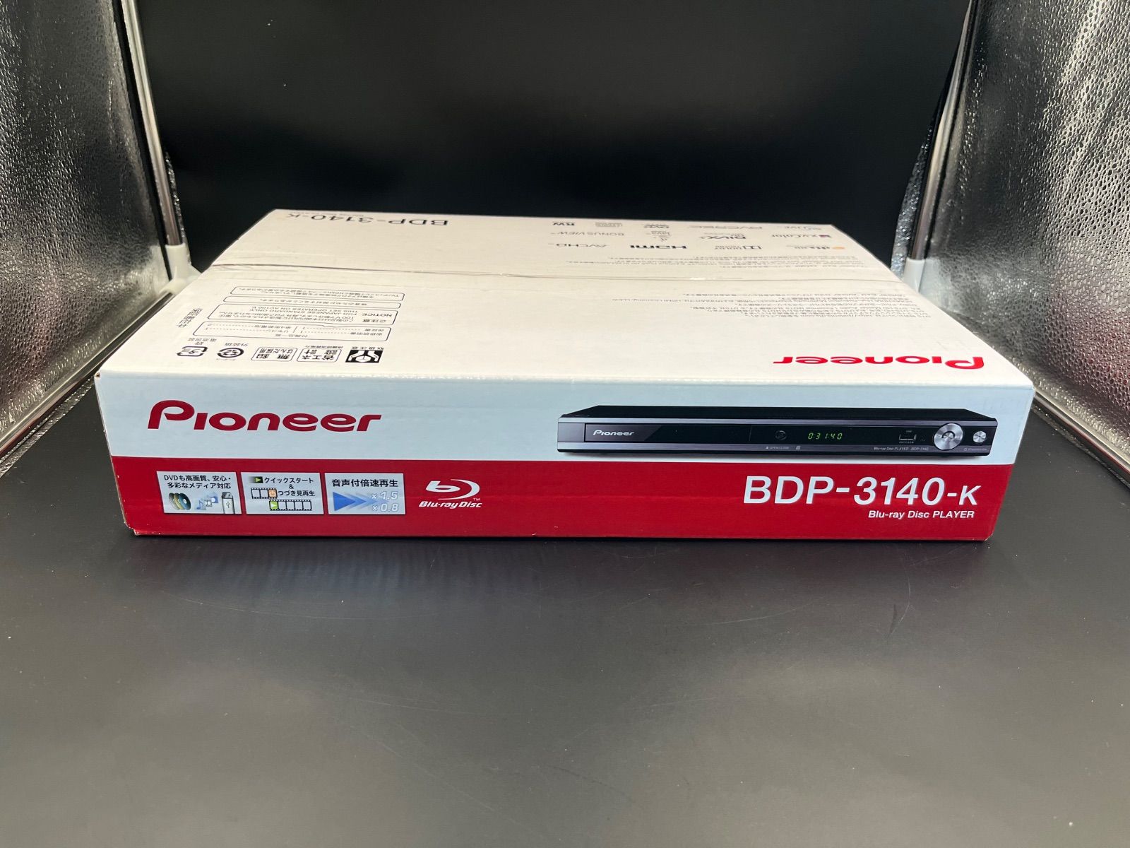 パイオニア ブルーレイ/DVDプレーヤー BDP-3140-K 2019年 美品 パイオニア ブルーレイ/DVDプレーヤー BDP-3140-K 2019年 美品