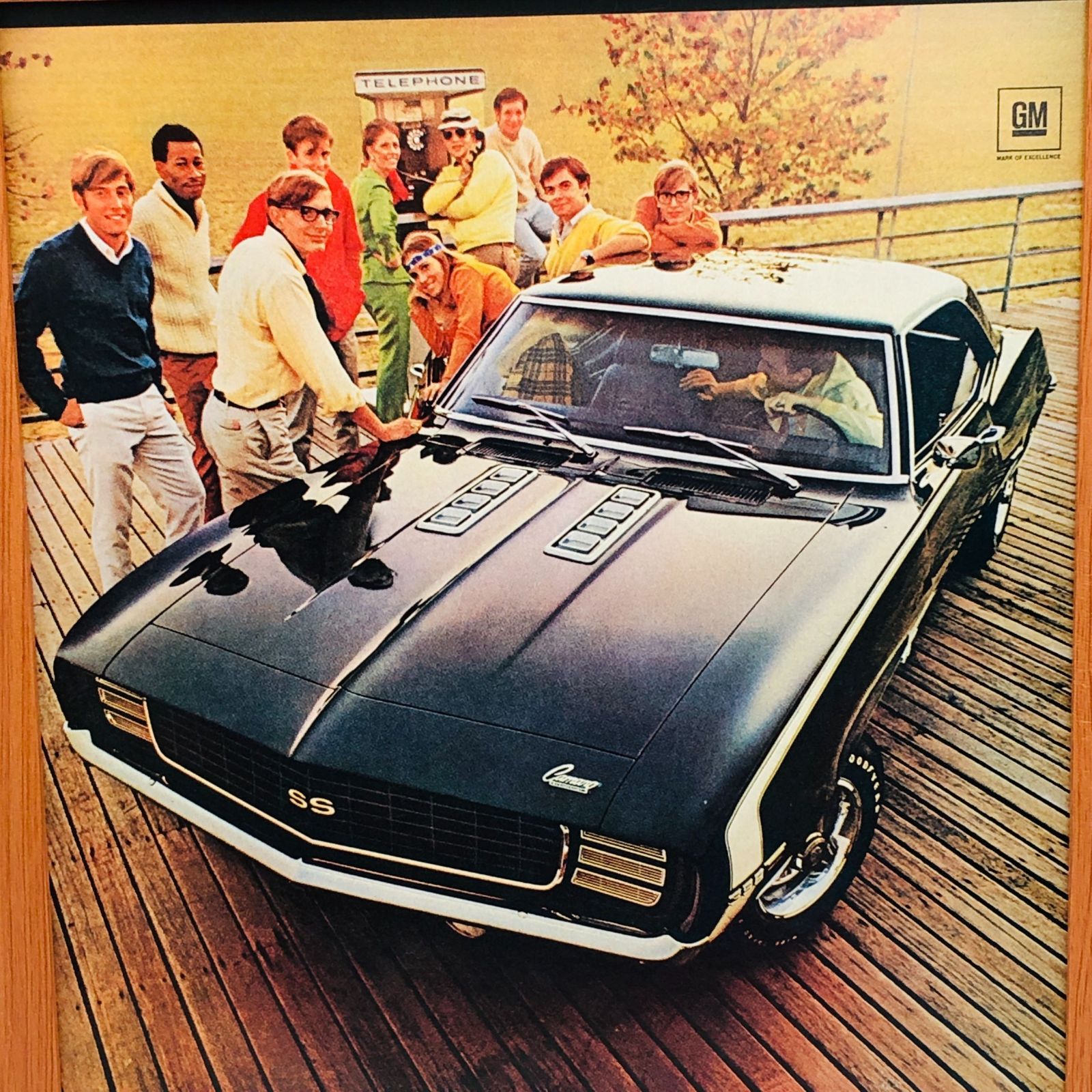 ビンテージ 広告 ポスター 『 シボレーカマロ 自動車 (Camaro) 』 1960's 額付 ※当時物 オリジナル アメリカ 輸入雑貨 ヴィンテージ  雑誌 アドバタイジング アートフレーム ( AZ2111 ) - メルカリ