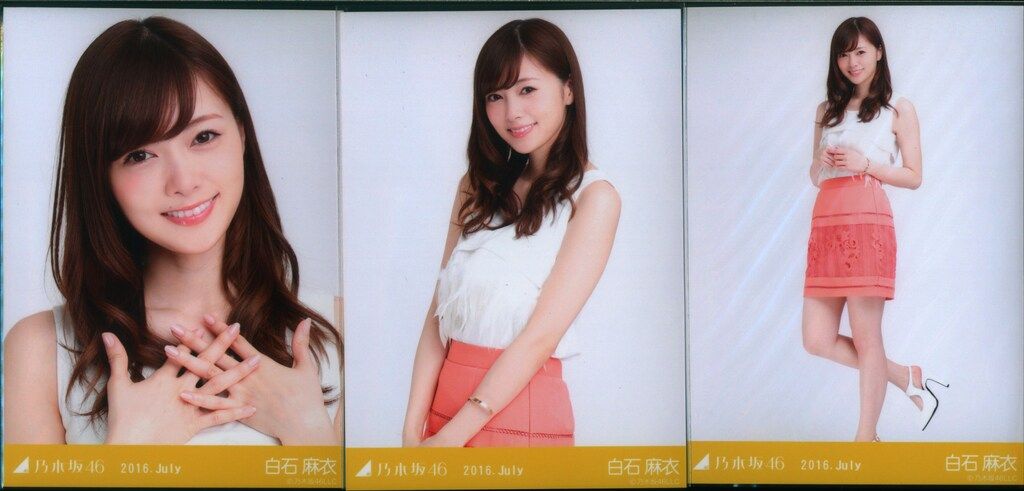 激安挑戦！！ WEBSHOP限定 乃木坂46 白石麻衣 3種 タンクトップ 2016.July アイドル
