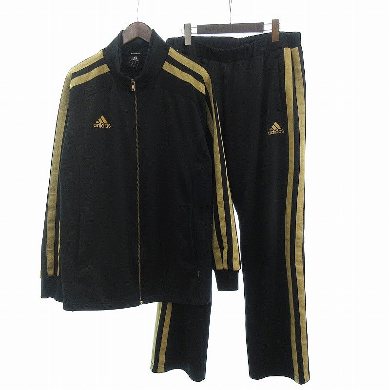 アディダス　上下セットアップジャージ　黒金　コーティング　 SST adidas Originals アディダス 光沢 ジャージ 黒×金 上下組 スーパー