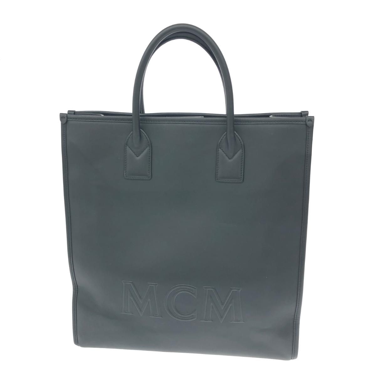 MCM エムシーエム Klassik トートバッグ ブラック レザー ユニセックス 240001096007