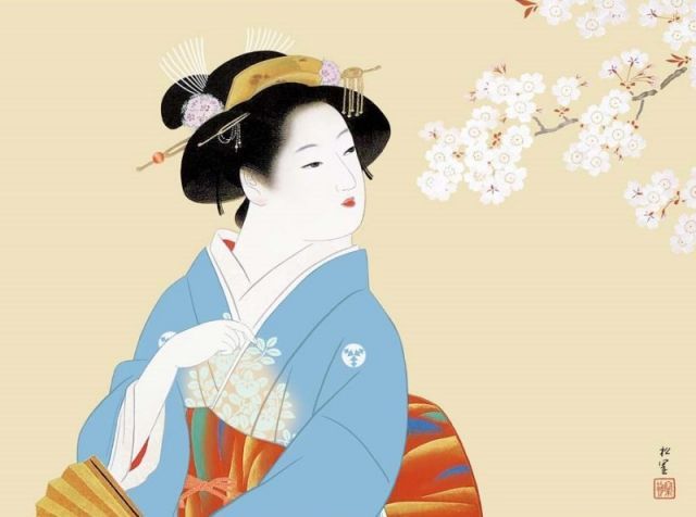 値下げしました！上村松園　画集　セット　限定品 種類1：f4 額絵 上村松園 花下美人 f8・f6・f4サイズ 日本の名画