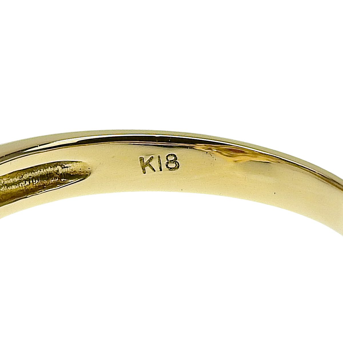 K18 ルビー ダイヤモンド ゴールドリング 美品 R0.17/D0.76 ルビー ダイヤモンド フラワー リング K18 イエロー