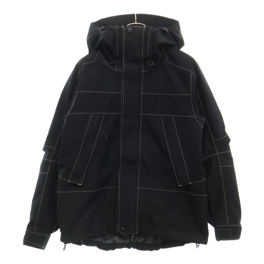 STUSSY ステューシー ×MOUNTAIN HARDWEAR MHW EXPOSURE JACKET マウンテンハードウェア ナイロン アノラックジャケット ブラック 24COM0879
