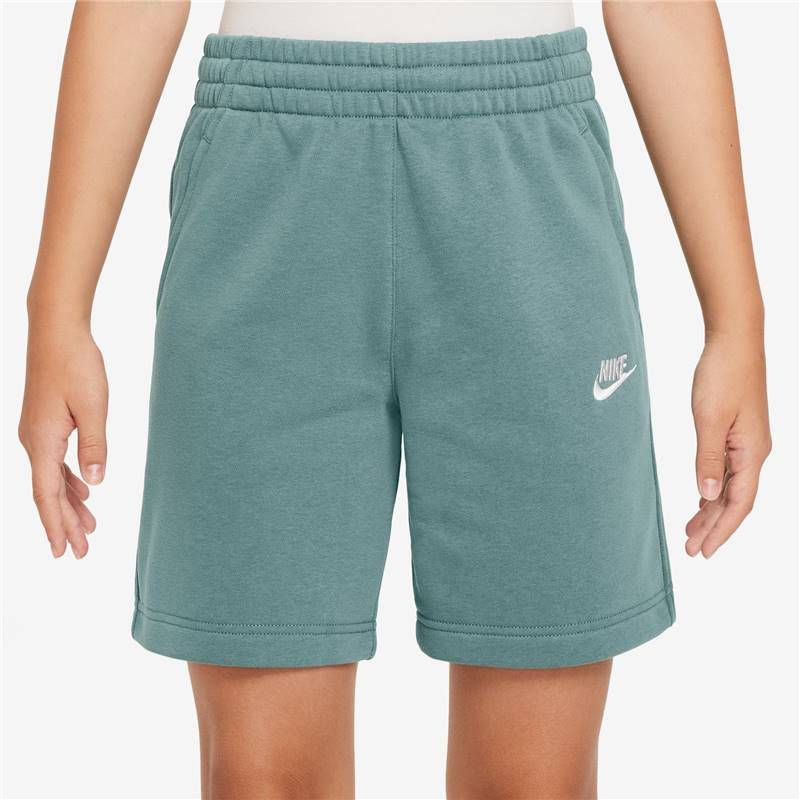 ナイキ キッズ ジュニア ショートパンツ スウェット 130-160cm 子供服 NIKE YTH NSW クラブ FT ショート LBR｜ハーフパンツ ランニングパンツ 子ども スポーツウェア 短パン 半ズボン スエット グリ