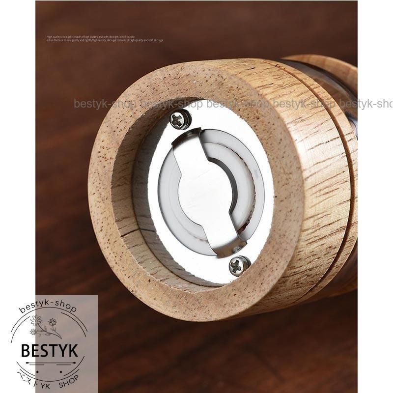 プジョー ソルト＆ペッパーミル 木製 手動 スタンド付 プジョー ソルト