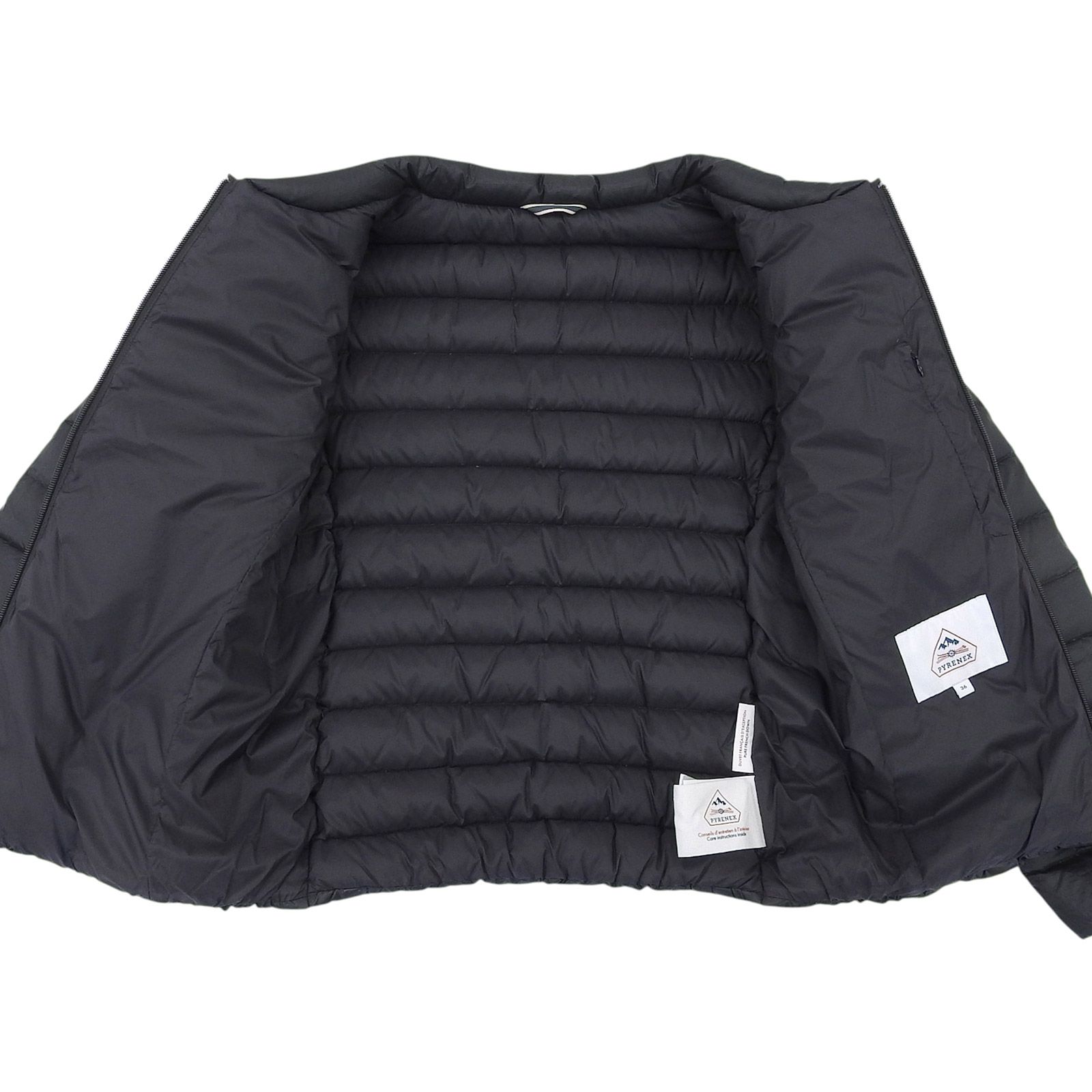 PYRENEX ブラック ダウンジャケット 36 Pyrenex ピレネックス PYRENEX ダウン ダウンジャケット スプー