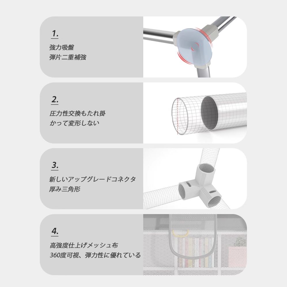ファスナー扉付き ベビーサークル