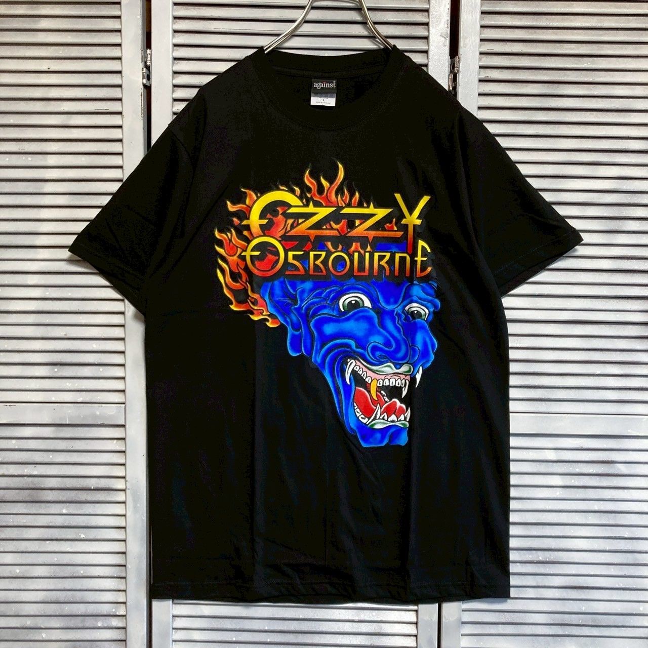 オジーオズボーン OZZY OSBOURNE ブラックサバス 黒 鬼 バンド T