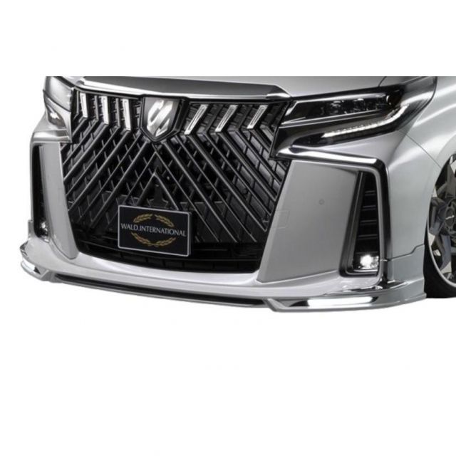 WALD EXECUTIVE LINE トヨタ 30系 アルファード S SC SR 後期 フロントスポイラー メッキ付 ヴァルド フロント スポイラー エアロ パーツ