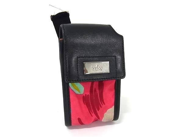 □美品□ GUCCI グッチ ナイロンキャンバス×レザー シガレット