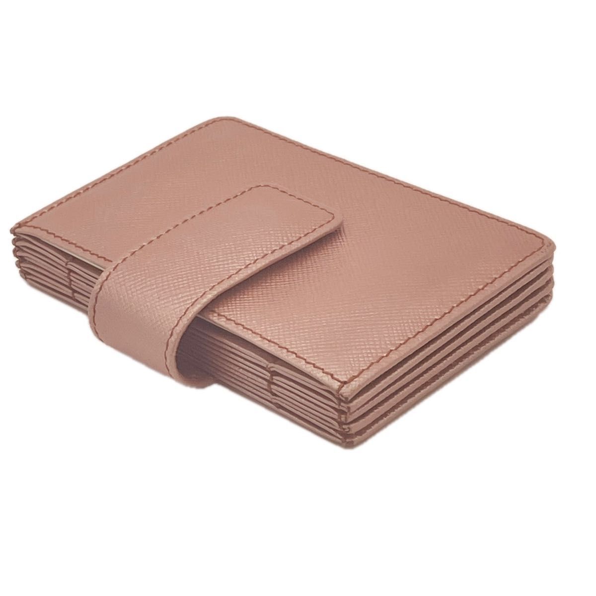 美品【プラダ/PRADA】牛革 ピンク 名刺入れ レザー カードケース 楽天