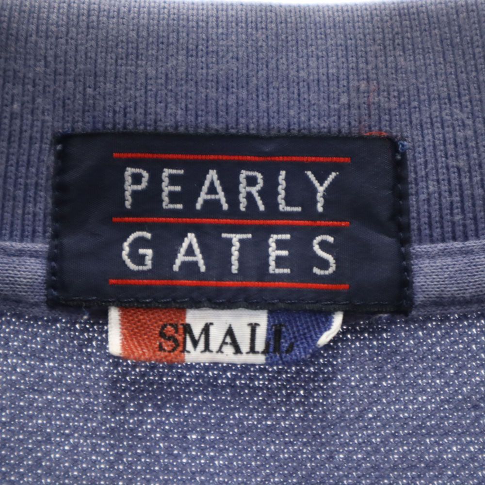 パーリーゲイツ 日本製 ゴルフ 半袖 ポロシャツ S ブルー PEARLY GATES