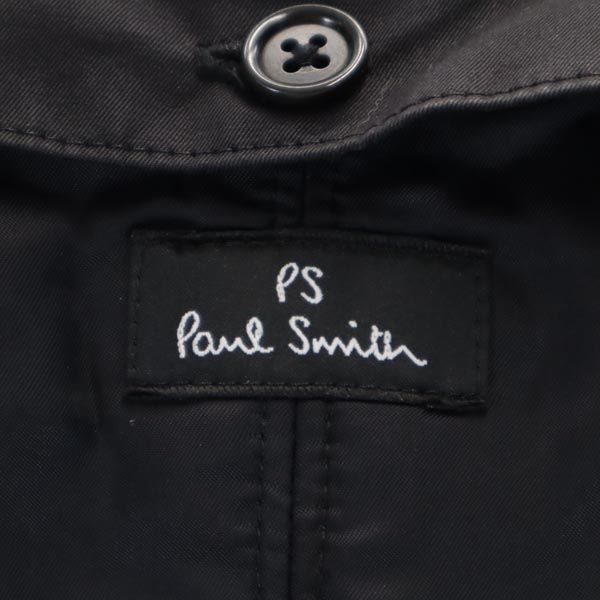 49cm袖丈ポールスミス 日本製 2way トレンチ コート M 黒 Paul Smith メンズ   【230124】