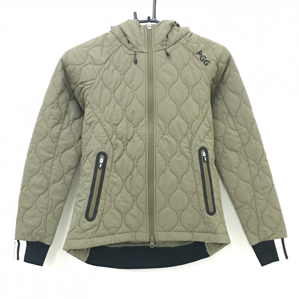 超 PGGパーリーゲイツ 中綿ジップパーカー カーキ キルティング ジャケット レディース ゴルフウェア 2025年モデル PEARLY GATES