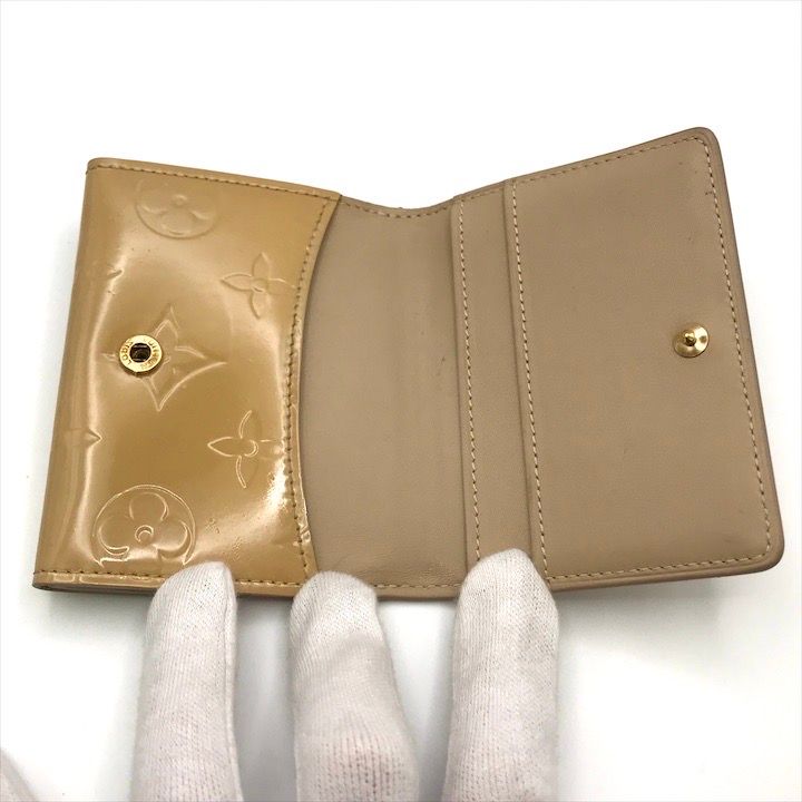 ルイヴィトン ヴェルニ ミニ財布 良品 LOUIS VUITON ルイヴィトン ヴェルニ モノグラム 三つ折り