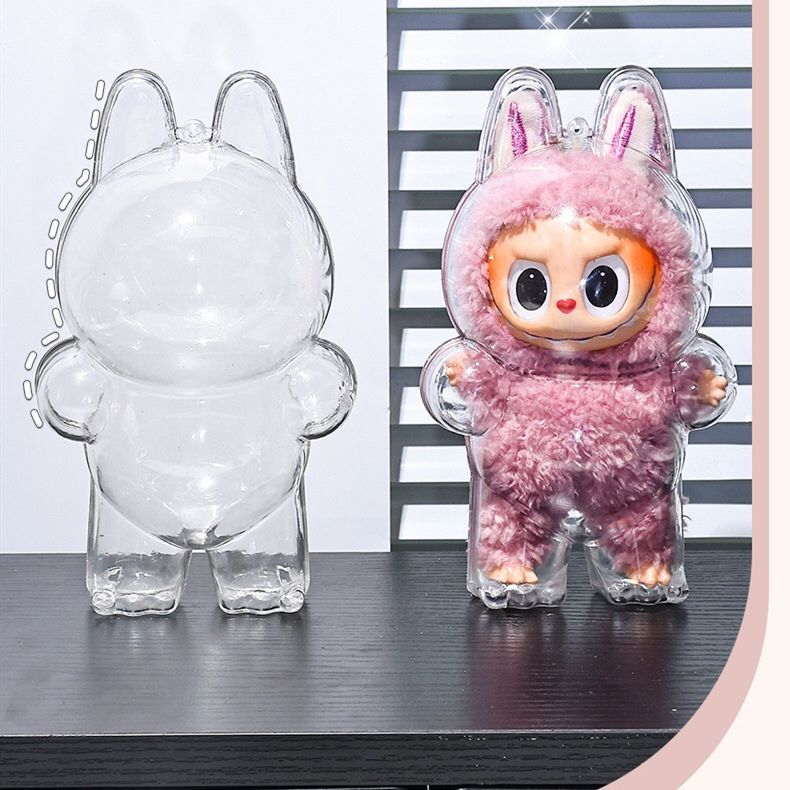 おもちゃ保護ケース LABUBU ラブブ 第1/3世代 クリア 透明ケース