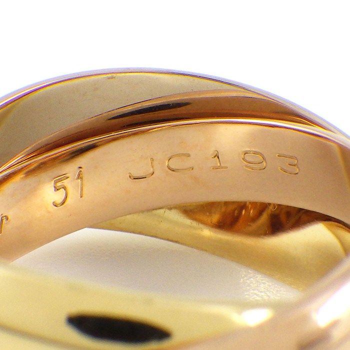 カルティエ Cartier リング トリニティ スリーカラー K18PG K18WG  