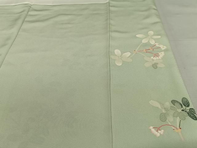 平和屋着物○本加賀友禅作家 東藤岳 訪問着 枝花文 正絹 逸品