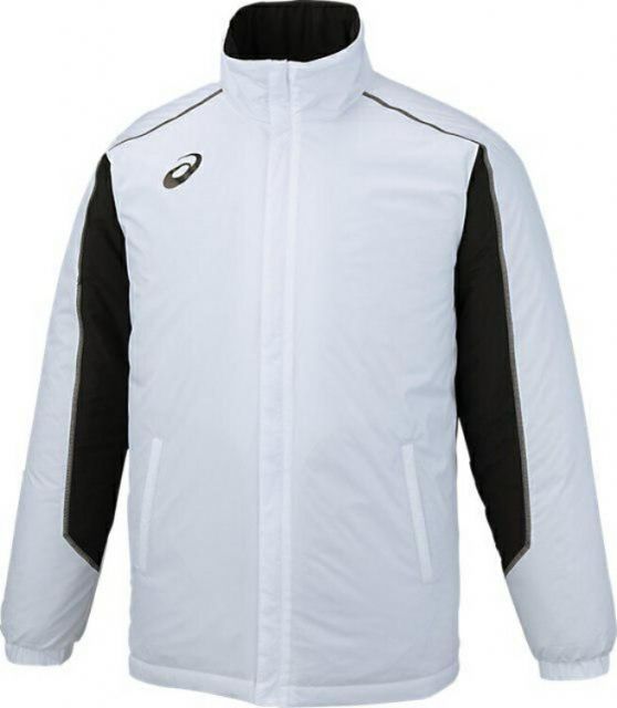 asics アシックス 39 WARMER JKT Bホワイト L 2031A233 100 | スポーツ メンズ L ホワイト 白ウェア アウター ウォーマージャケット 保温性 アウトドア ポリエステル100% 再帰反射付き 背ベンチレーショ