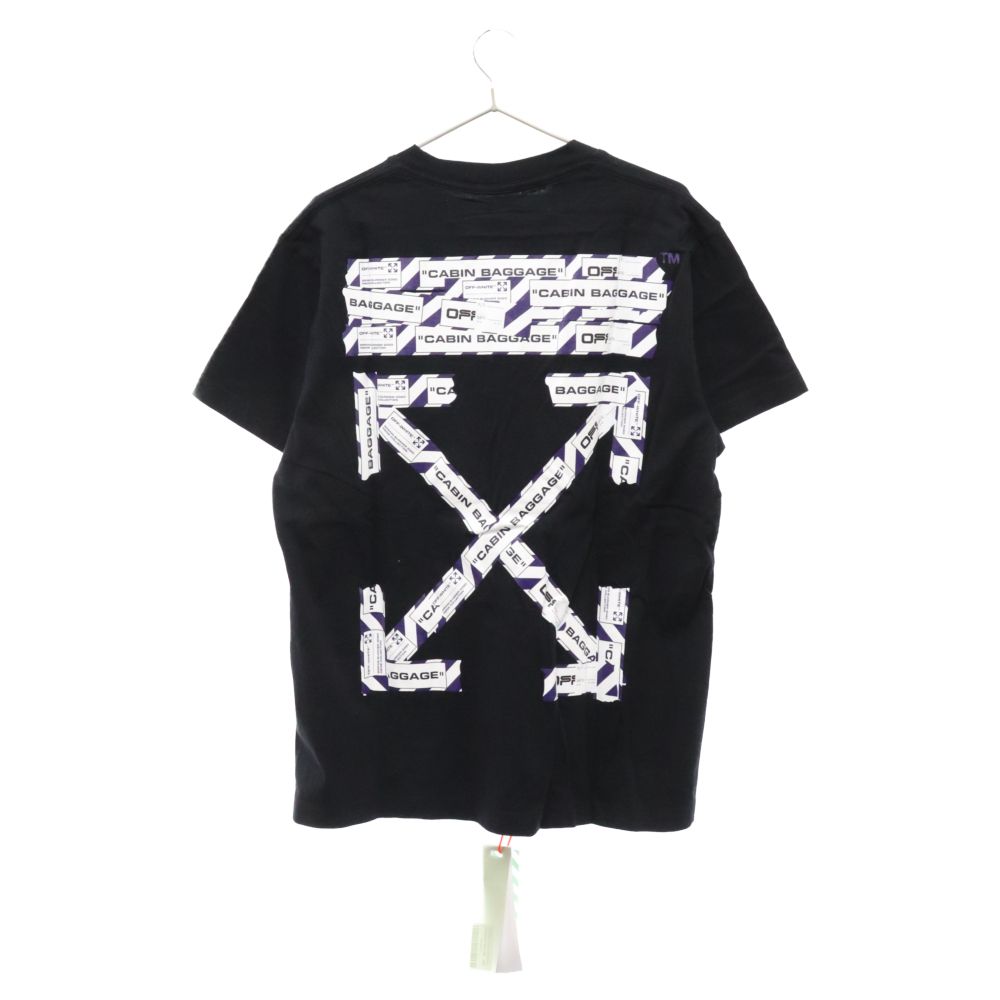 OFF-WHITE (オフホワイト) 20SS AIRPORT TAPE ARROWS S/S OVER TEE OMAA038S20185003 エアポートテープ 半袖Tシャツ カットソー ブラック