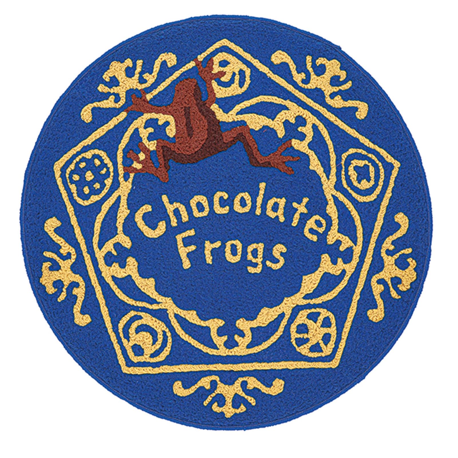 丸眞 インテリアマット ハリー ポッター カエルチョコ マット WW Harry Potter ハリーポッター ウィザーリングワールド ホグワーツ ユニバーサル USJ なりきり グッズ フロアマット マット 円形 ラグ すべりどめ すべり止め 玄関マット イ