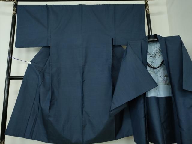 平和屋着物●男性 本場大島紬 アンサンブル 亀甲柄 正絹 DAAS3085ps