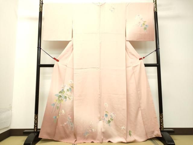 平和屋着物○訪問着 友禅 作家物 草花文 乱菊 暈し染め さが美扱い