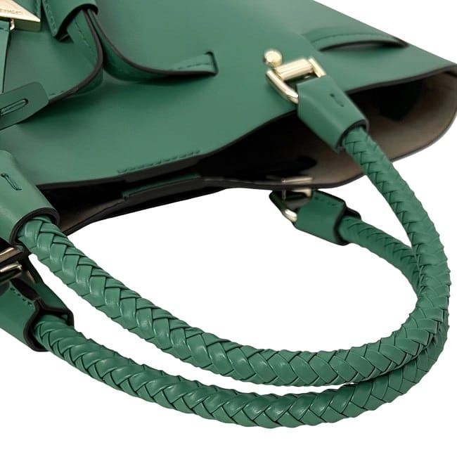 Michael Kors Blakely Green Leather 2-Way Tote Crossbody Bag 