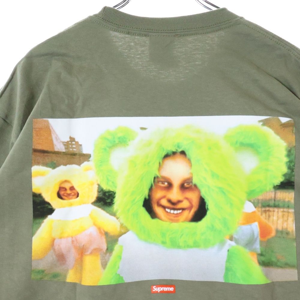 SUPREME (シュプリーム) 25SS Aphex Twin Donkey Rhubarb L/S Tee エイフェックス・ツイン ドンキー ルバーブ バックプリント クルーネック 長袖Tシャツ グリーン