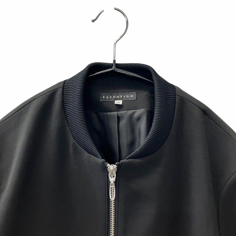 【新品未使用】ESTNATION エストネーション 黒ブルゾン ジャケット ESTNATION / ジップアップブルゾン｜ESTNATION ONLINE STORE