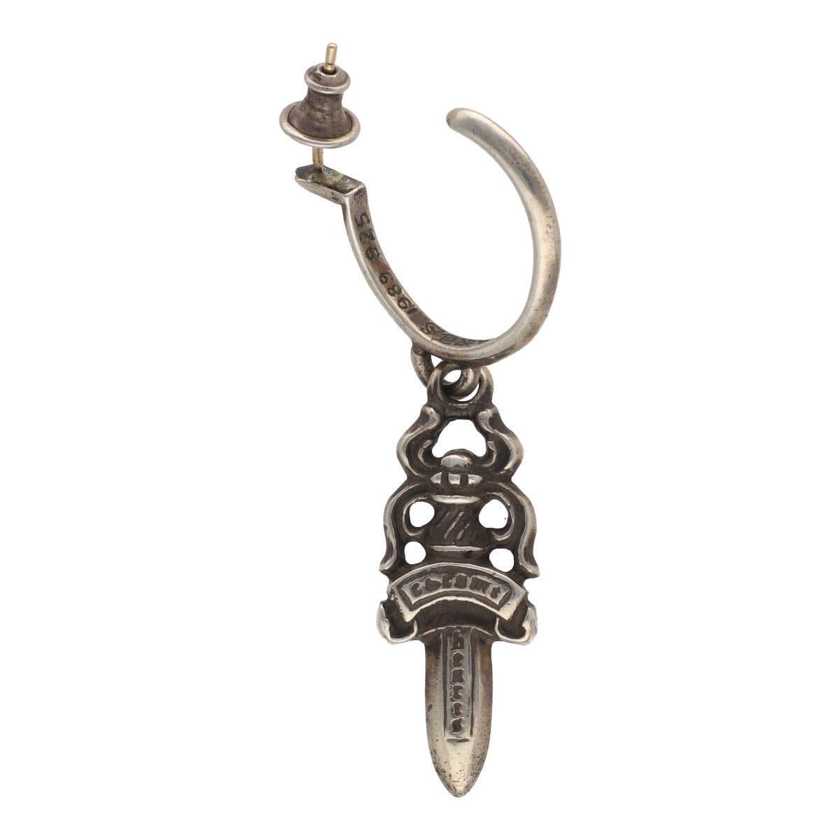 ダガー フープピアス SV925 シルバー イヤリング ドロップ リング ダガー フープピアス SV925 シルバー イヤリング ドロップ リング