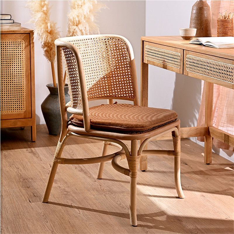 美品 AUSTER ラタン 革紐 カウンターチェア ハイチェア 2脚セット