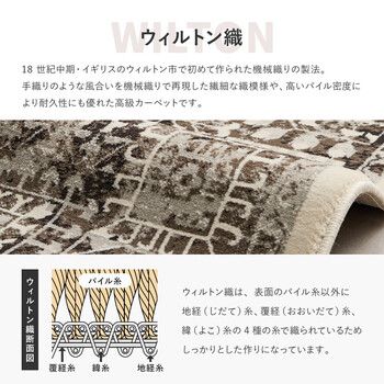 ウィルトン織ラグ