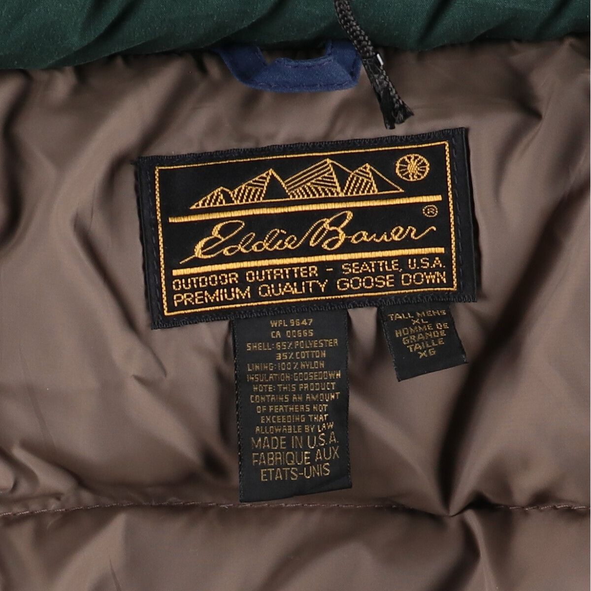 古着 80~90年代 エディーバウアー Eddie Bauer 黒タグ RIDGE LINE 