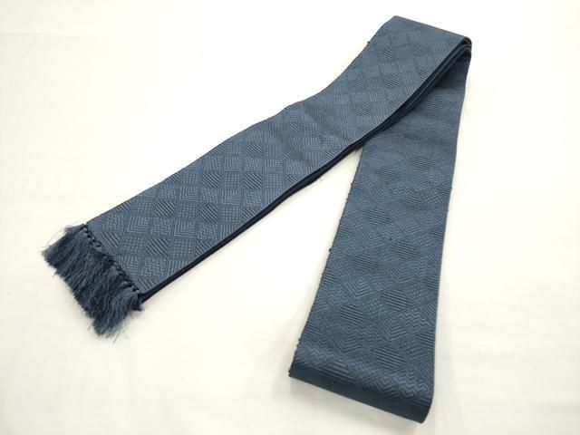 平和屋着物男性　両面角帯　菱文　正絹　逸品　AAAP3221pf