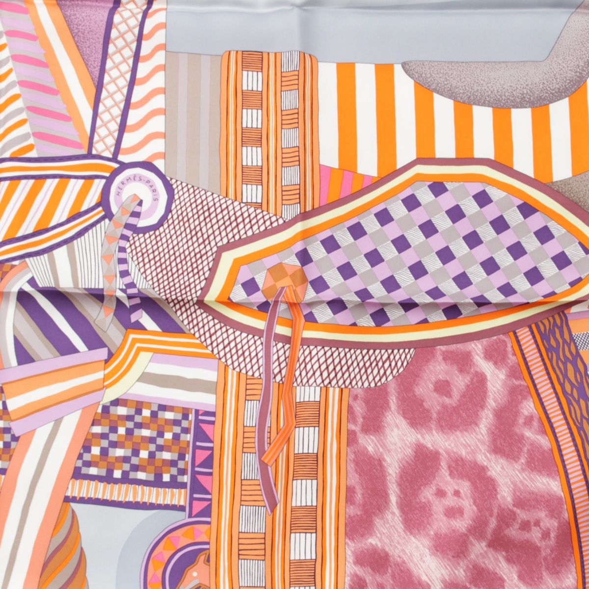 エルメス シルク カレ90 La Selle Imaginaire 空想の鞍 スカーフ