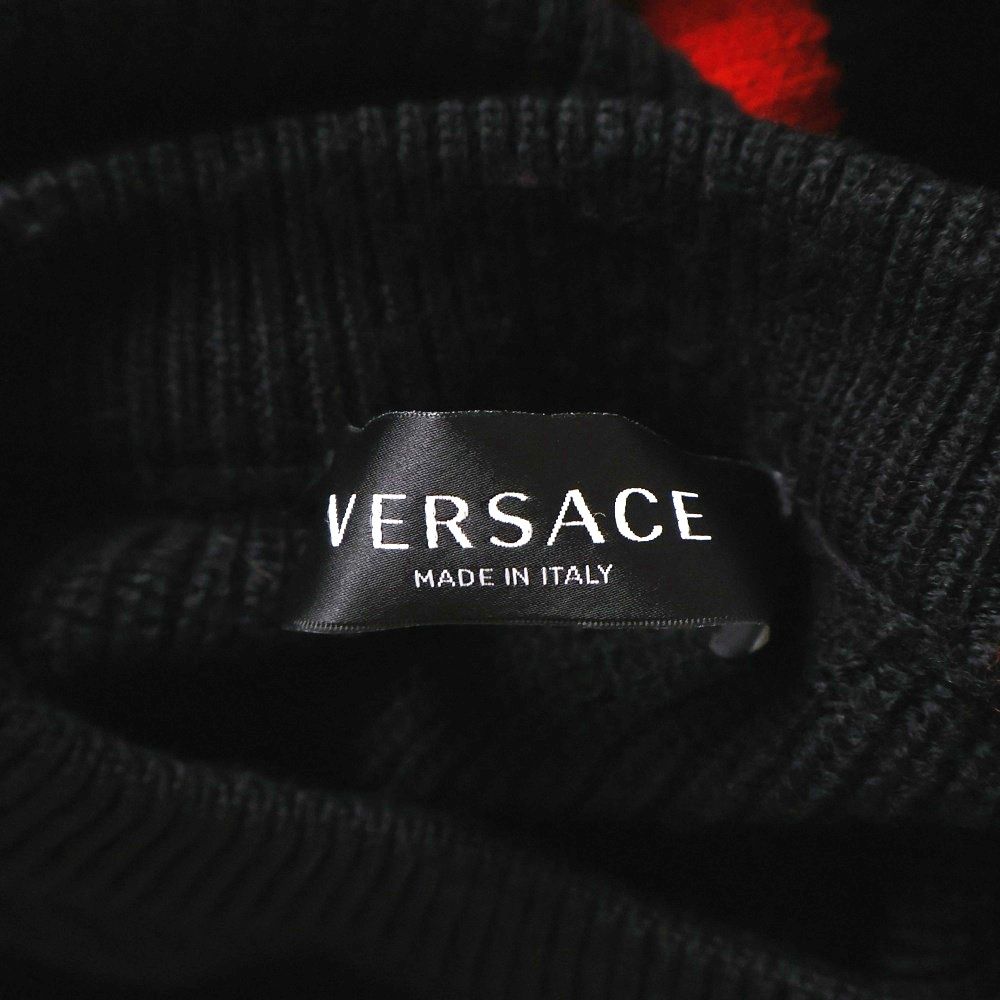 希少★ビンテージ☆GIANNI VERSACE 漆黒ニット サイズ54 希少☆ビンテージ☆GIANNI VERSACE 漆黒ニット サイズ54 - メルカリ