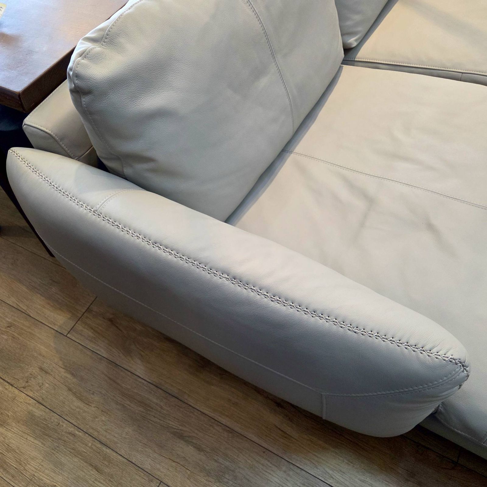 極美品】IDC大塚家具 IDC OTSUKA カウチソファ 総本革張り フェザー L