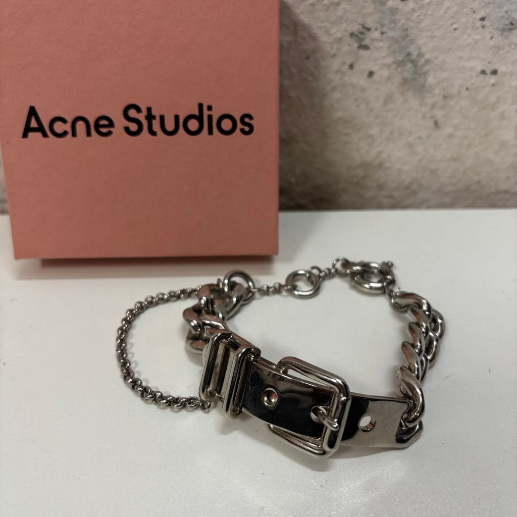 Acne Studious アクネストゥディオス 24SS Buckle Chain Bracelet チェーンブレスレット FN-UX-JEWE000474 シルバー size ONE SIZE 表参道A06