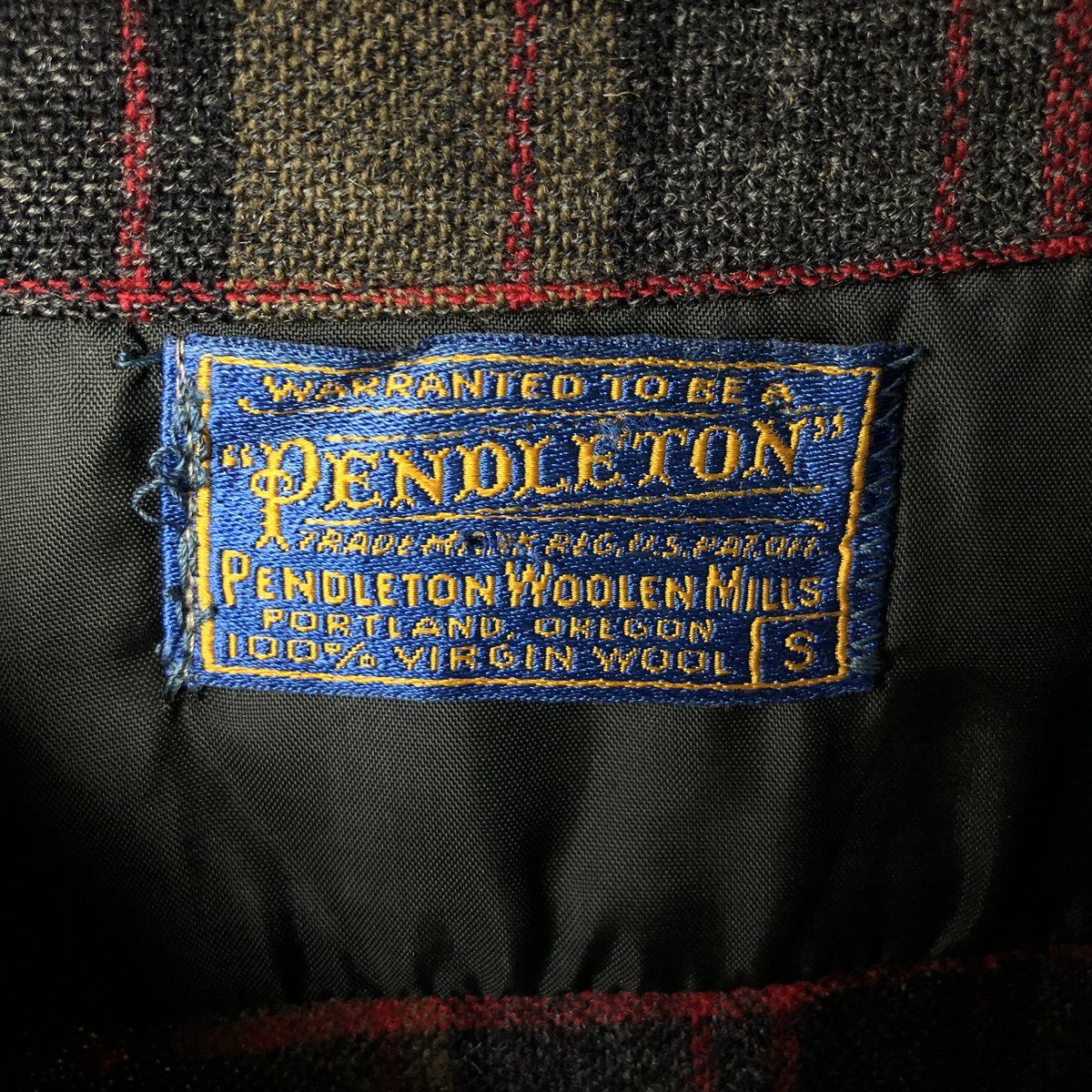 古着 50年代 ペンドルトン PENDLETON ボードシャツ チェック柄 オープンカラー 長袖 ウールシャツ ボックスシャツ メンズS相当|evb031256 CAMPINGPARCCENTRAL_COM
