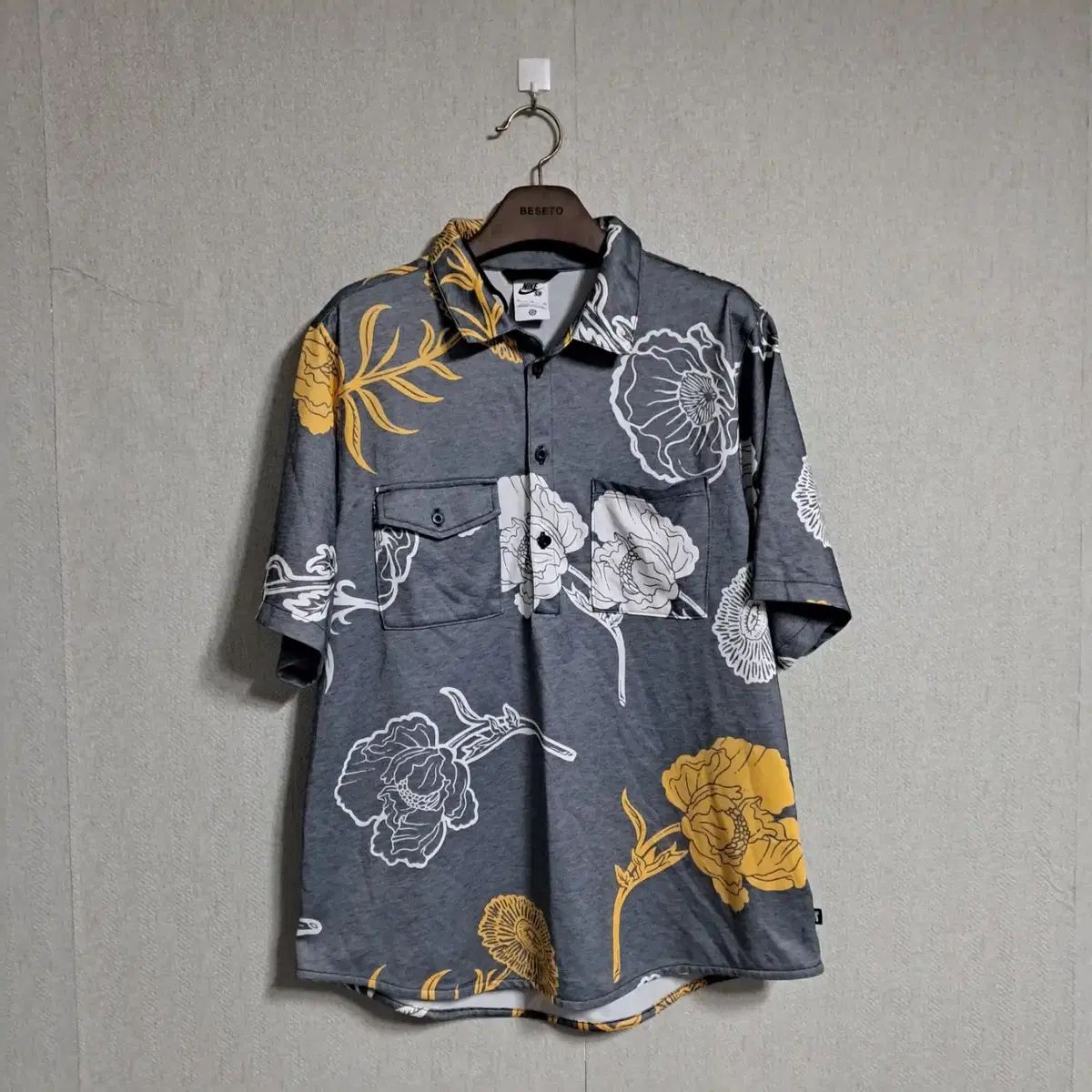 Nike ナイキ SB スケープ フラワーズ プリント 半袖 ポロTシャツ XL