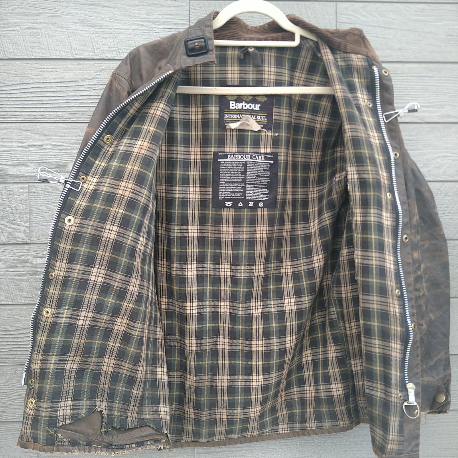 ライナー付き】 90s Barbour INTERNATIONAL SUIT バブアー