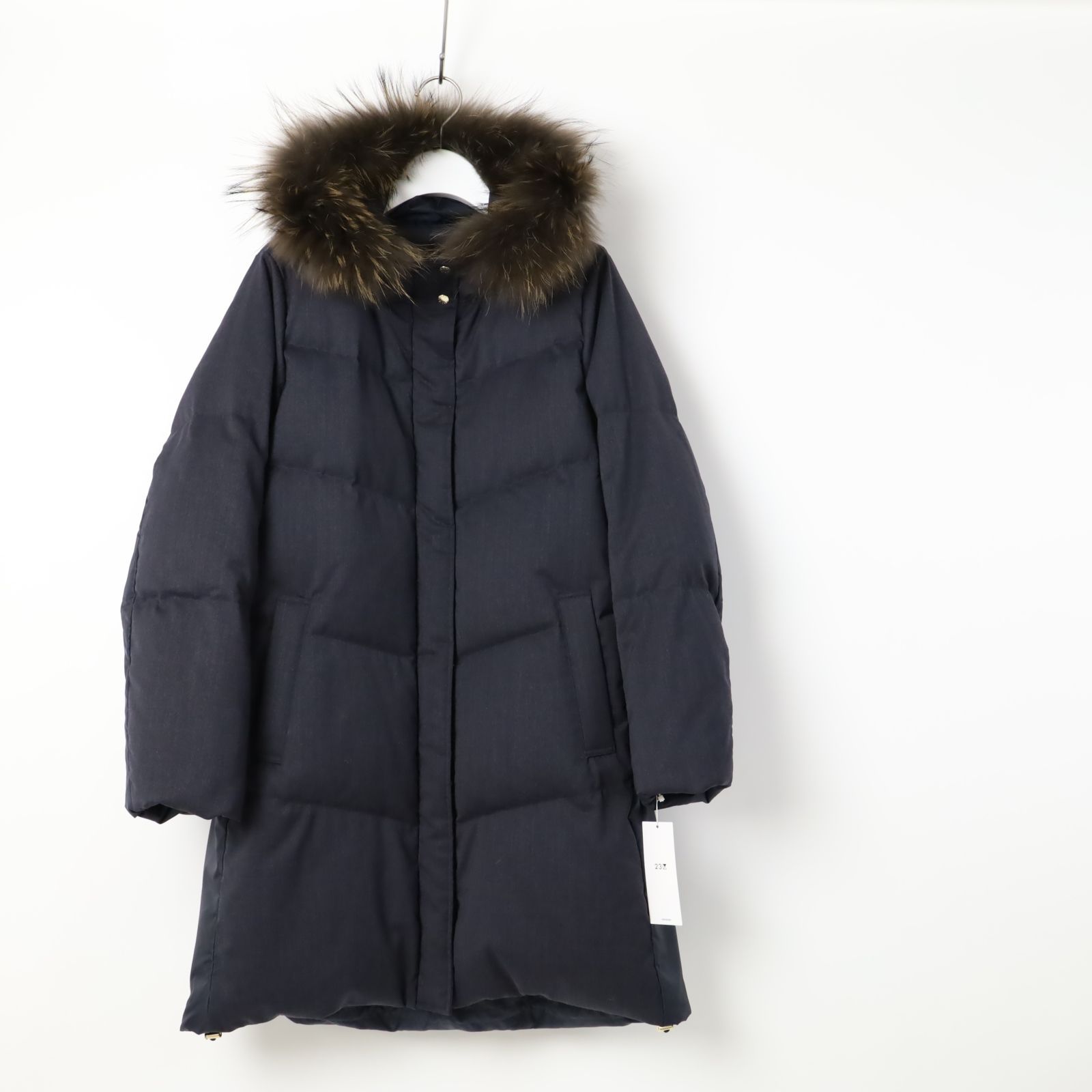 新品 23区 TWツイル ロング ダウンコート ニジュウサンク【撥水加工 
