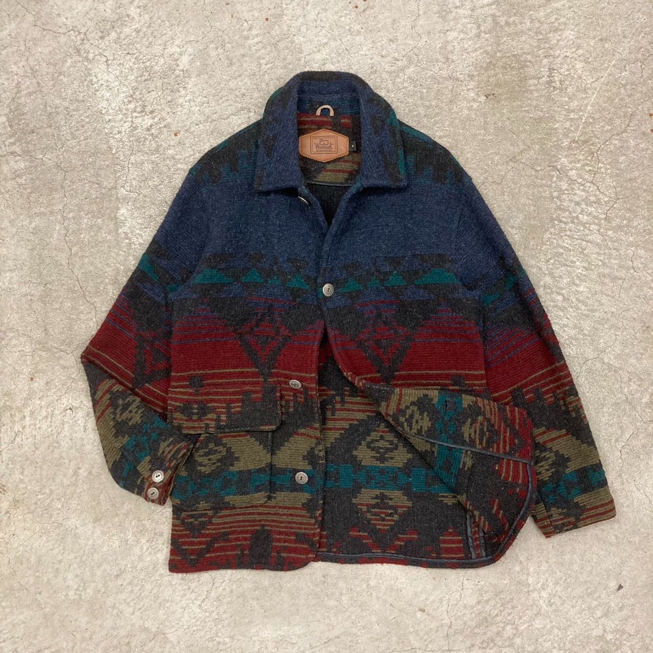 Woolrich / ウールリッチ 90s ネイティブ柄 ウールカバーオール - メルカリ