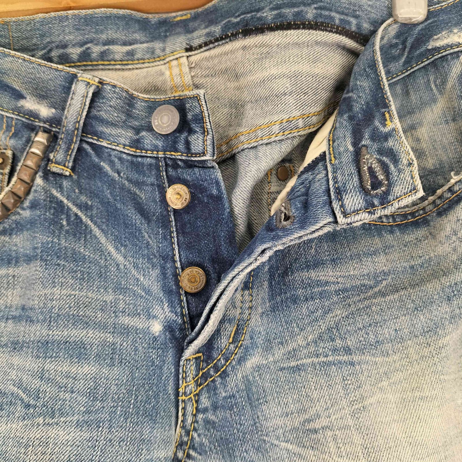 ヒステリックグラマー スタッズデニム 30 HYSTERIC GLAMOUR ヒステリックグラマー HYSTERIC GLAMOUR スタッズデニム メンズ