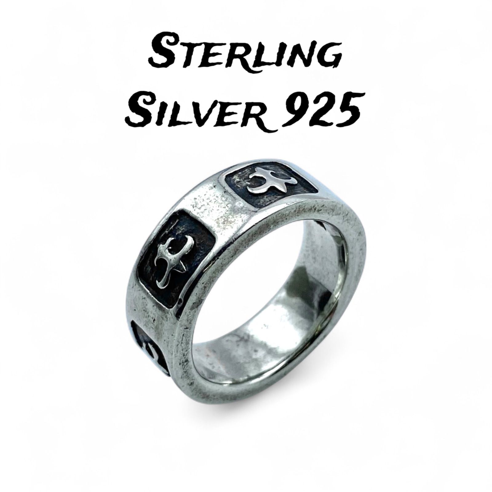 重厚な仕上がり】 ゴシック Sterling Silver 925 刻印 80s Vintage